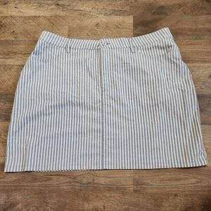 Forever 21 Women's Blue and White Skirt